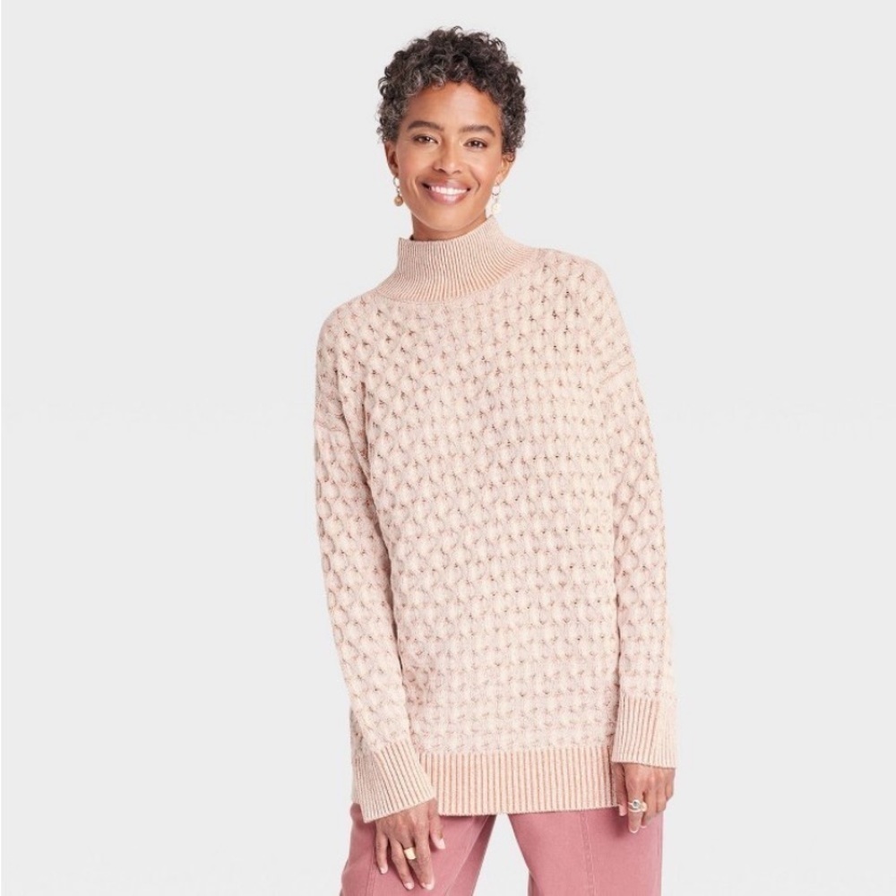 Women's Turtleneck Sweater - Knox
Rose™ white sand nwt